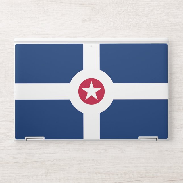 HP laptop skin with flag of Indianapolis, USA (Front)