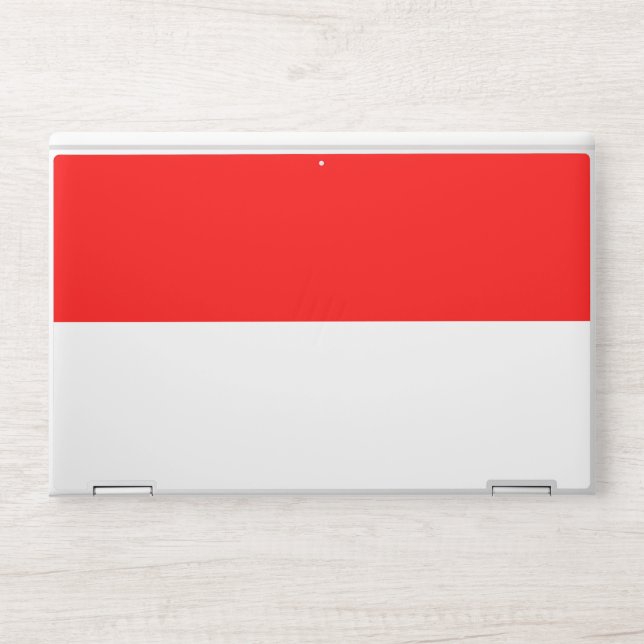 HP laptop skin with flag of Indonesia (Front)