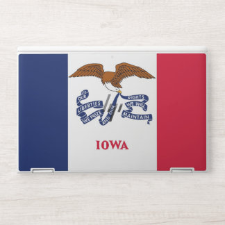 HP laptop skin with flag of Iowa, USA