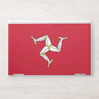 HP laptop skin with flag of Isle of Man, UK