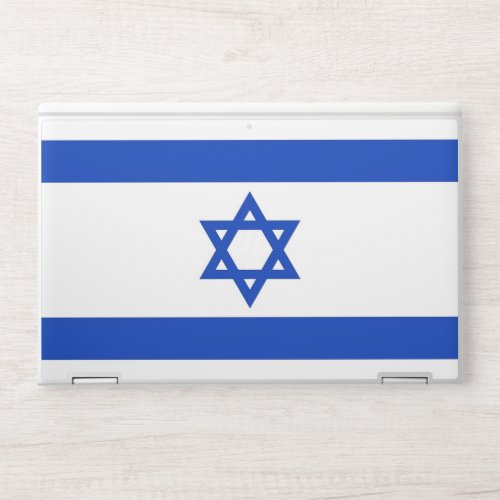 HP laptop skin with flag of Israel