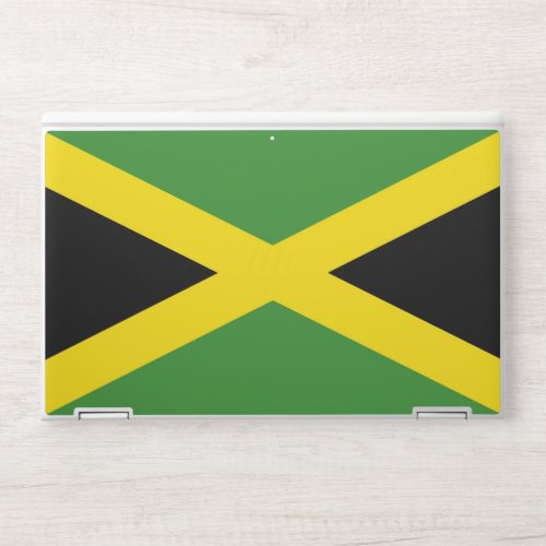 HP laptop skin with flag of Jamaica