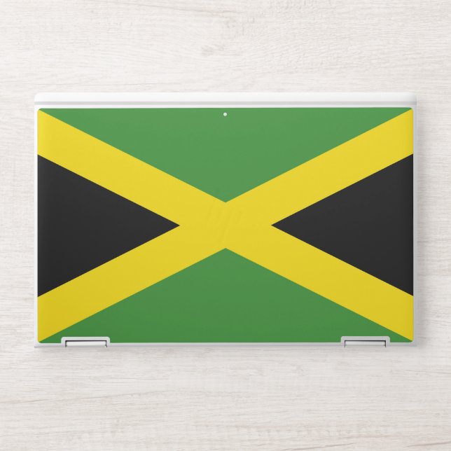 HP laptop skin with flag of Jamaica (Front)