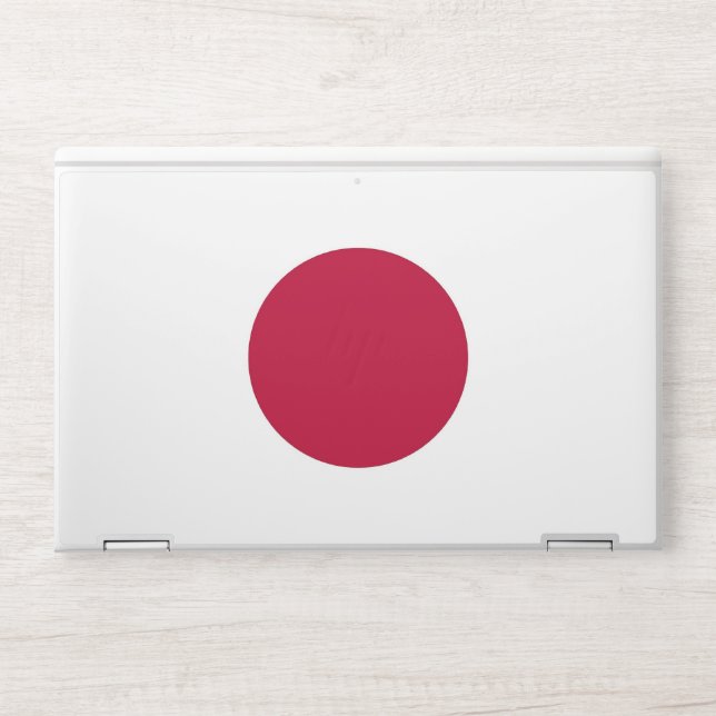 HP laptop skin with flag of Japan (Front)