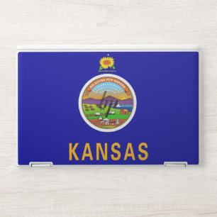 HP laptop skin with flag of Kansas, USA
