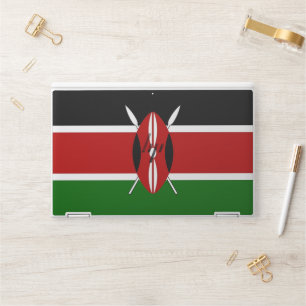 HP laptop skin with flag of Kenya