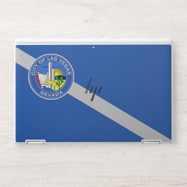 HP laptop skin with flag of Las Vegas, Nevada, USA (Front)