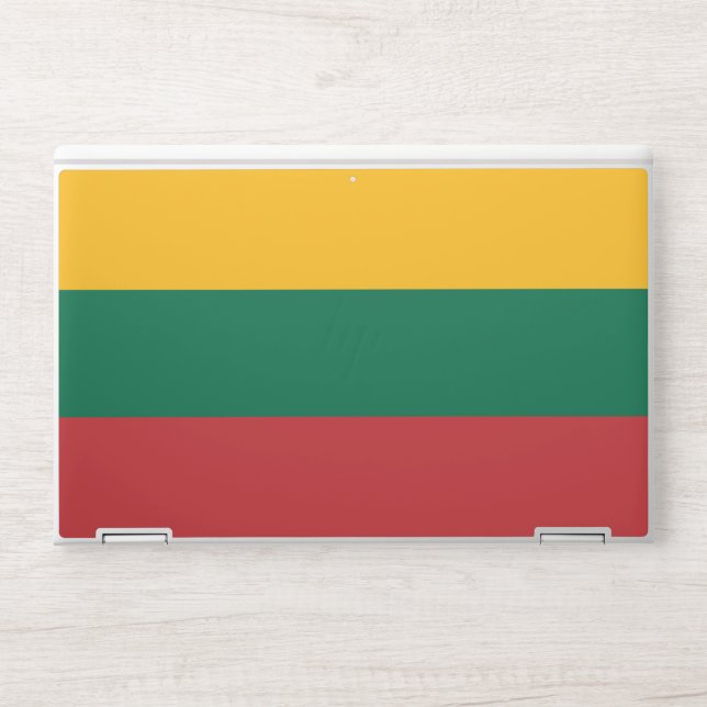 HP laptop skin with flag of Lithuania (Front)