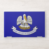 HP laptop skin with flag of Louisiana, USA