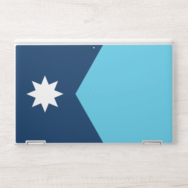 HP laptop skin with flag of Minnesota, USA (Front)