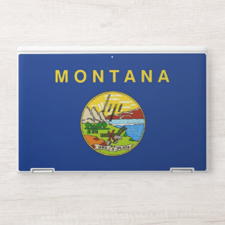 HP laptop skin with flag of Montana, USA