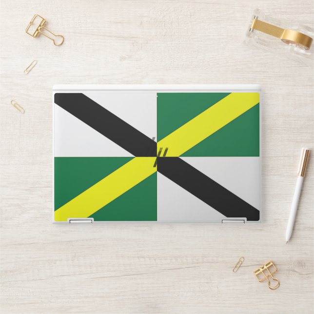 HP laptop skin with flag of Monterey, USA (Desk)