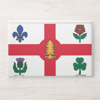 HP laptop skin with flag of Montreal, Canada