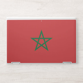 HP laptop skin with flag of Morocco