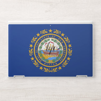HP laptop skin with flag of New Hampshire, USA