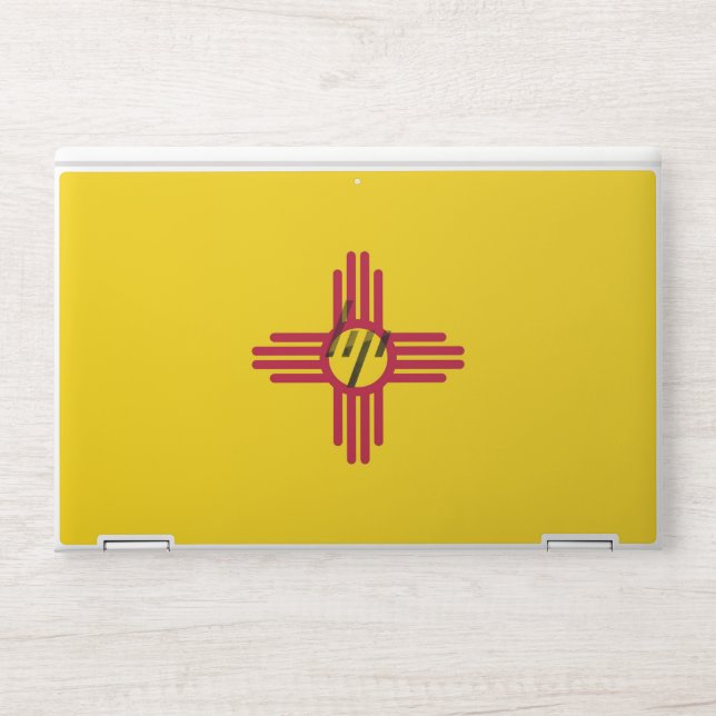 HP laptop skin with flag of New Mexico, USA (Front)