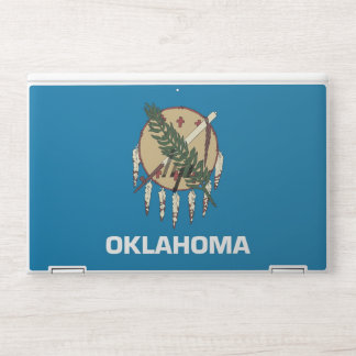 HP laptop skin with flag of Oklahoma, USA