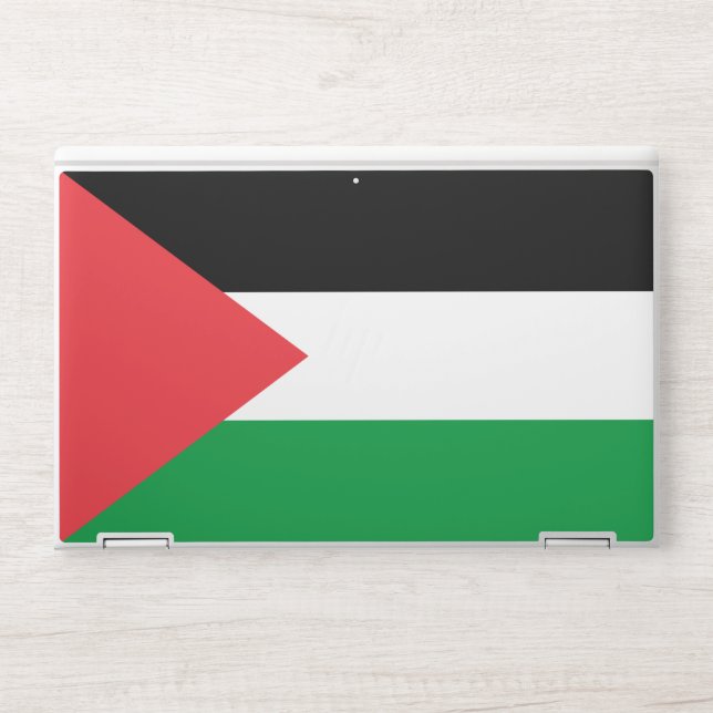 HP laptop skin with flag of Palestine (Front)