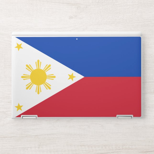 HP laptop skin with flag of Philippines (Front)