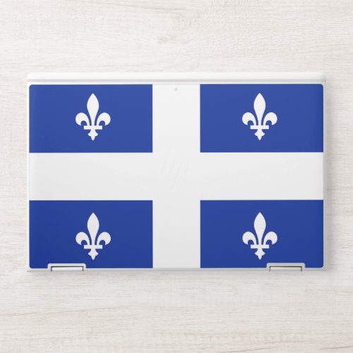 HP laptop skin with flag of Quebec Canada