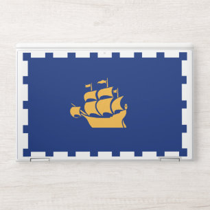HP laptop skin with flag of Quebec City
