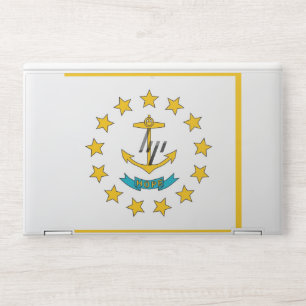 HP laptop skin with flag of Rhode Island, USA