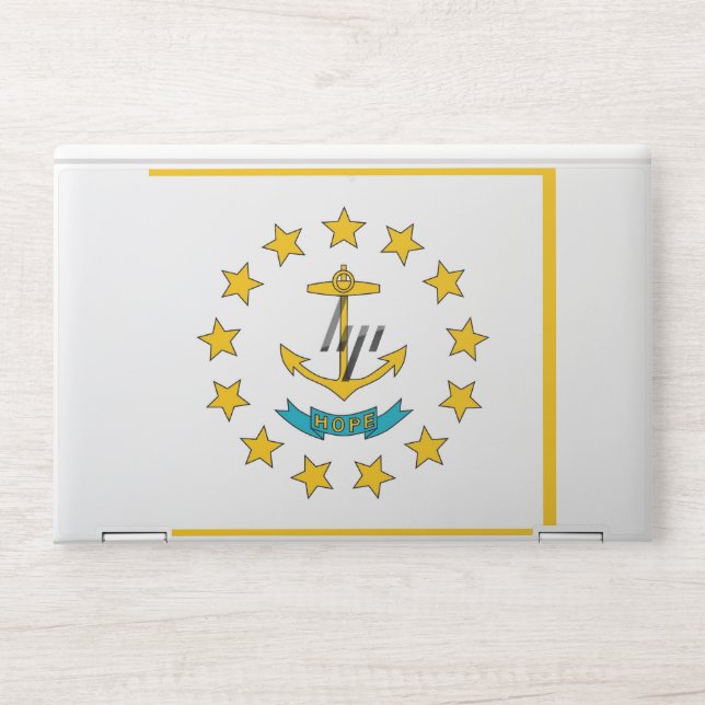 HP laptop skin with flag of Rhode Island, USA (Front)