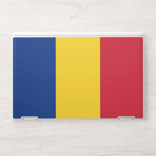 HP laptop skin with flag of Romania