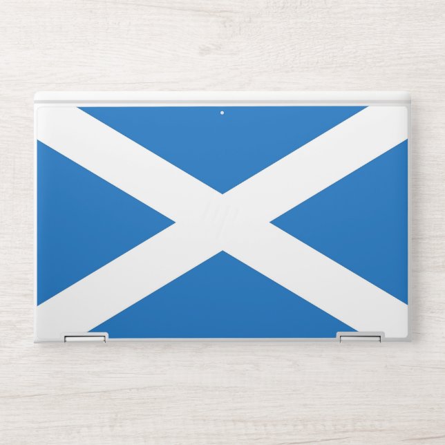 HP laptop skin with flag of Scotland, UK (Front)