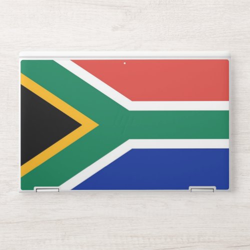 HP laptop skin with flag of South Africa