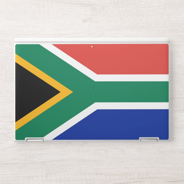 HP laptop skin with flag of South Africa (Front)