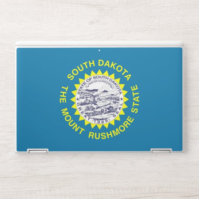 HP laptop skin with flag of South Dakota, USA (Front)