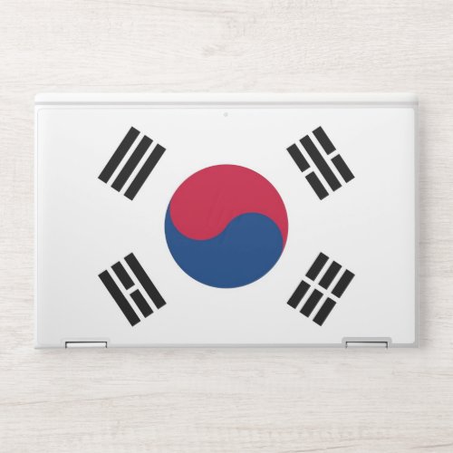 HP laptop skin with flag of South Korea