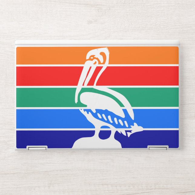 HP laptop skin with flag of St. Petersburg (Front)