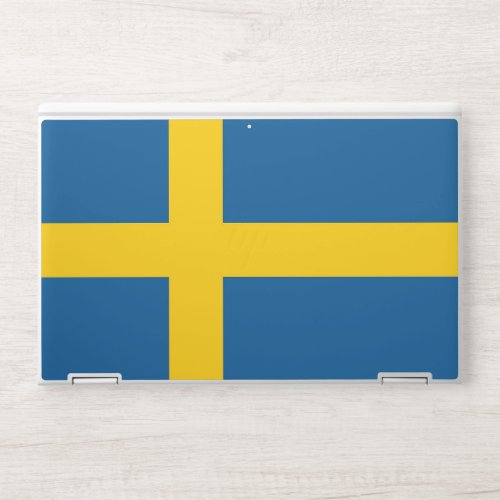 HP laptop skin with flag of Sweden