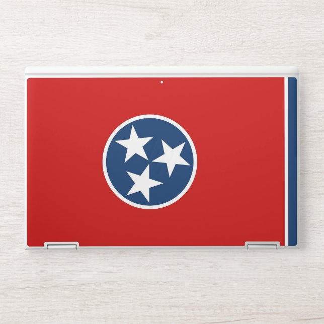 HP laptop skin with flag of Tennessee, USA (Front)