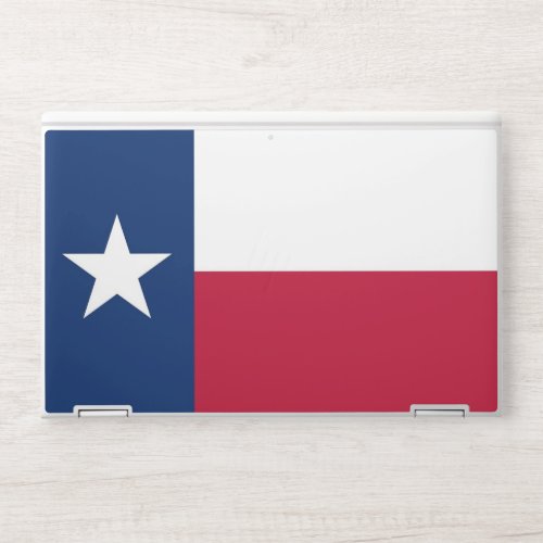 HP laptop skin with flag of Texas USA