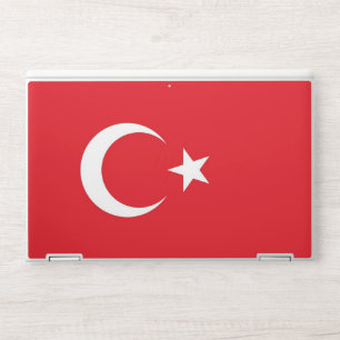 HP laptop skin with flag of Turkey