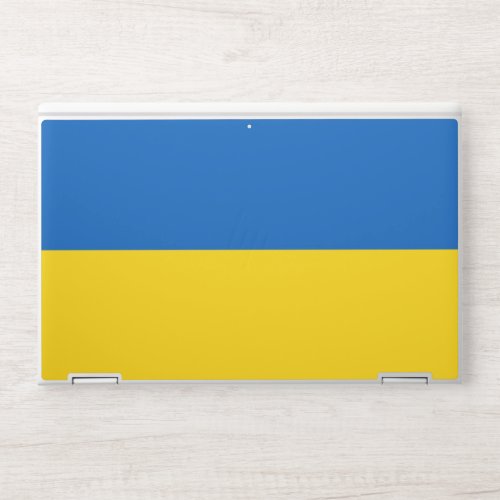 HP laptop skin with flag of Ukraine