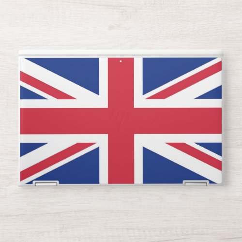 HP laptop skin with flag of United Kingdom