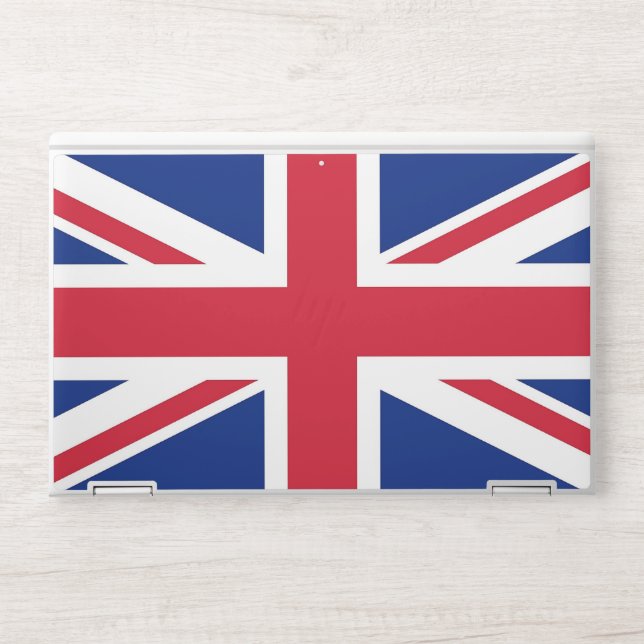 HP laptop skin with flag of United Kingdom (Front)