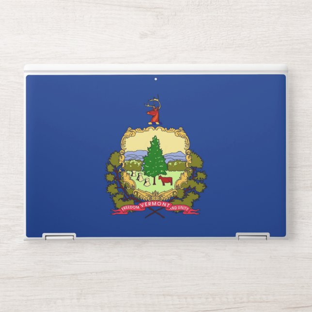 HP laptop skin with flag of Vermont, USA (Front)