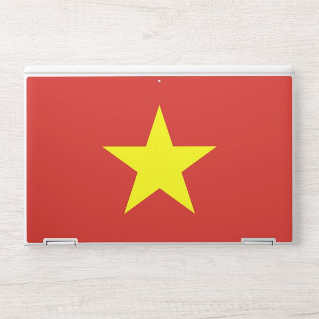 HP laptop skin with flag of Vietnam (Front)