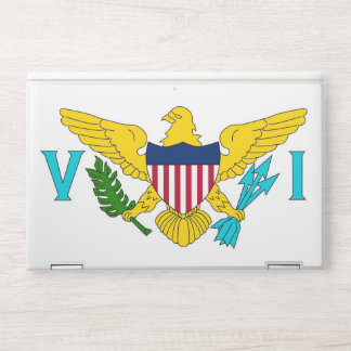 HP laptop skin with flag of Virgin Islands, USA