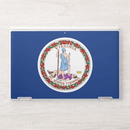 HP laptop skin with flag of Virginia USA