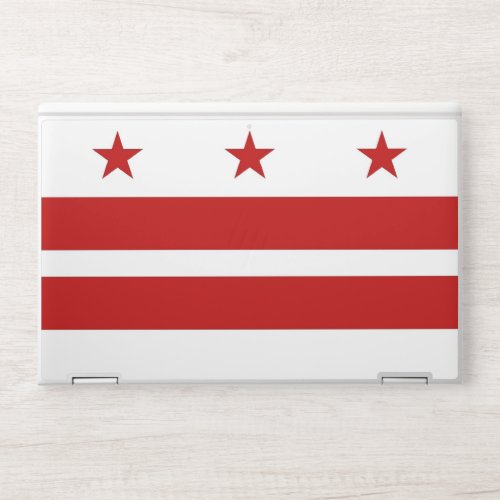 HP laptop skin with flag of Washington DC USA