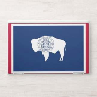 HP laptop skin with flag of Wyoming, USA