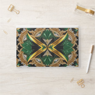HP laptop skin with Jamaican Colors