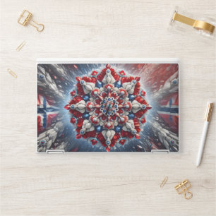 HP laptop skin with Norwegian Colors