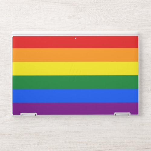HP laptop skin with Pride Rainbow flag of LGBT